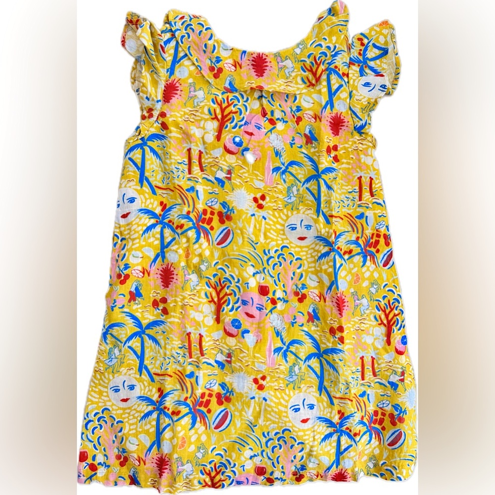 Roller Rabbit Linen Girls Dress